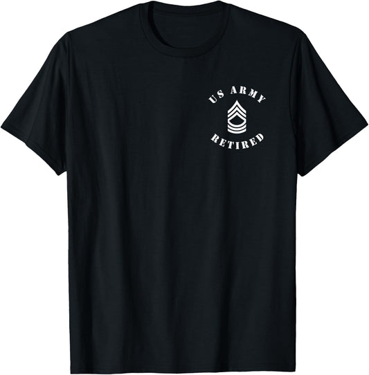 US Army Retired - Master Sergeant - MSG T-Shirt - T-Shirt | Black