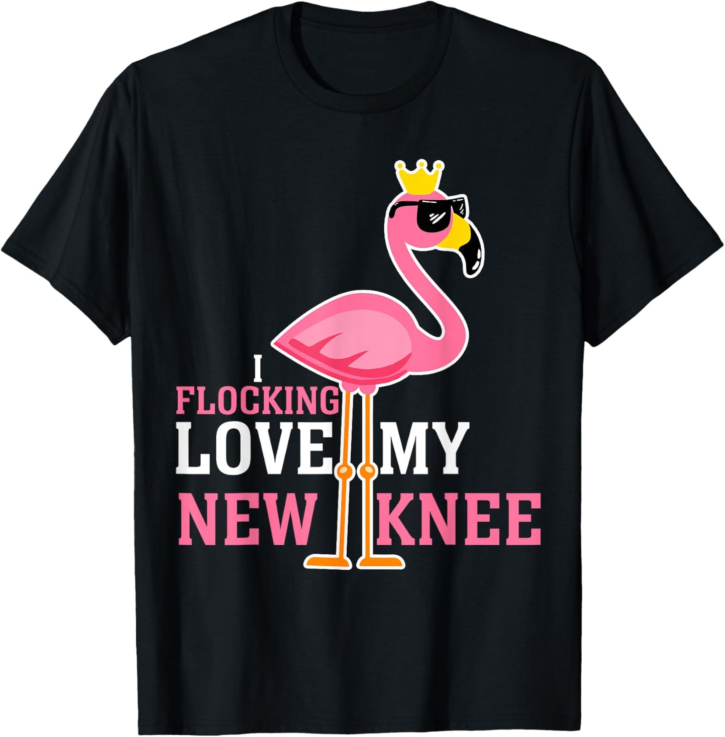 Funny Knee Replacement Surgery Get Well Soon Joke Gag Outfit T-Shirt - T-Shirt | Black