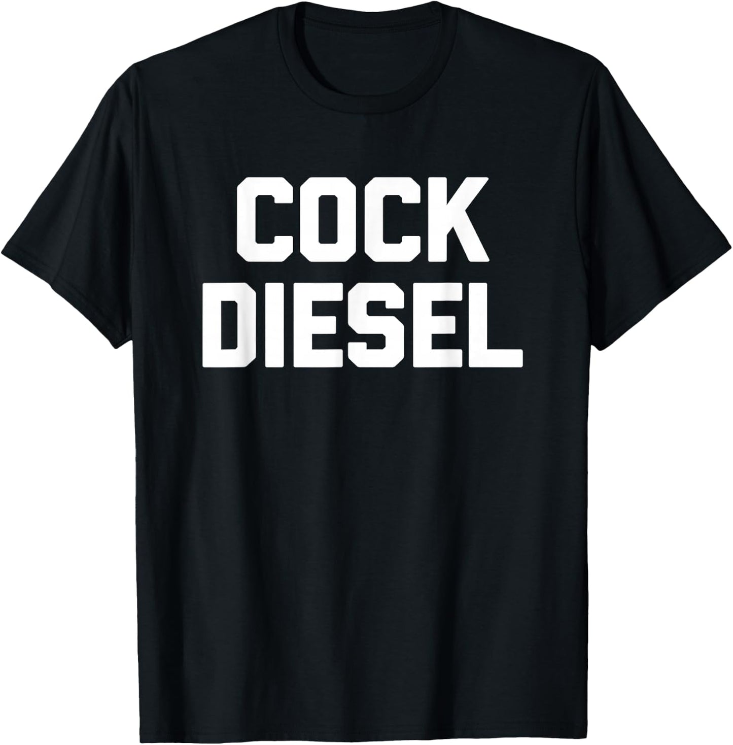 Cock Diesel Funny Workout Weightlifting Powerlifting Gym Men T-Shirt - T-Shirt | Black