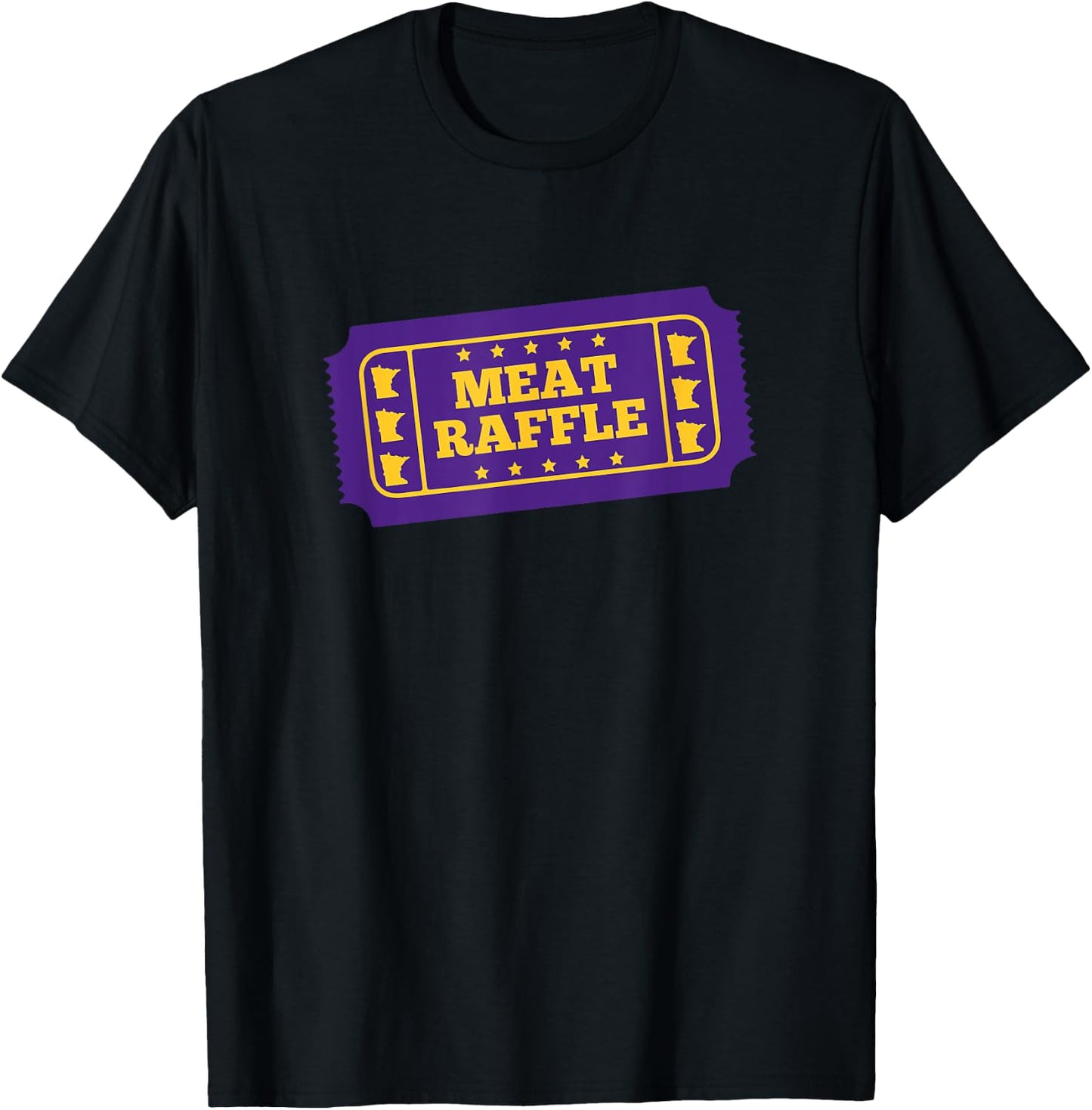 Meat Raffle Ticket Minnesota T-Shirt - T-Shirt | Black