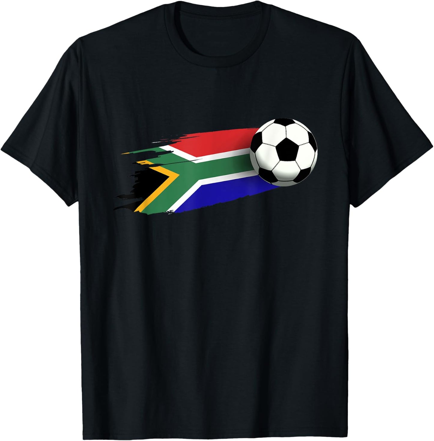South Africa Flag Jersey South African Soccer Team T-Shirt - T-Shirt | Black