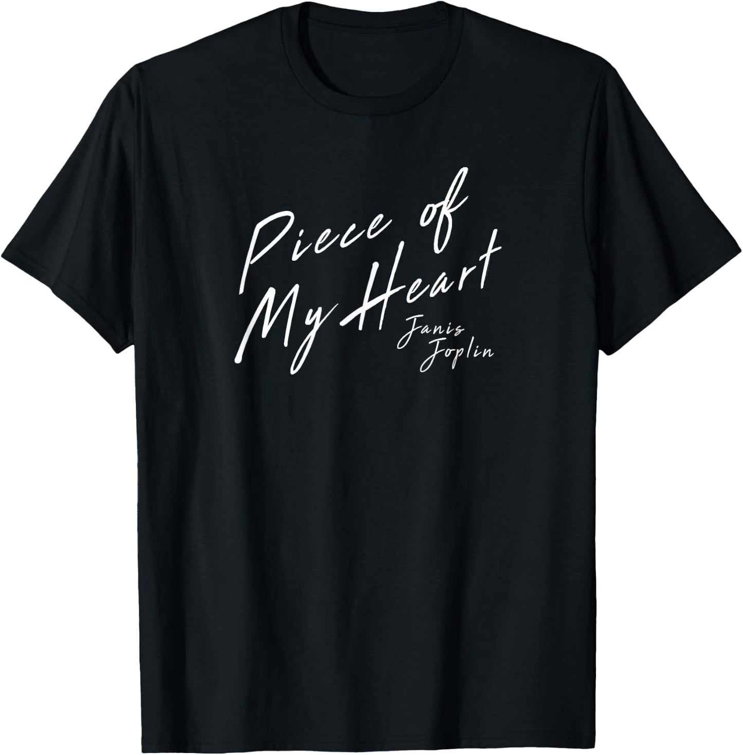 Janis Joplin Piece of My Heart T-Shirt - T-Shirt | Black