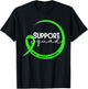 Kidney Disease Awareness Green Ribbon Support Squad T-Shirt - T-Shirt | Black