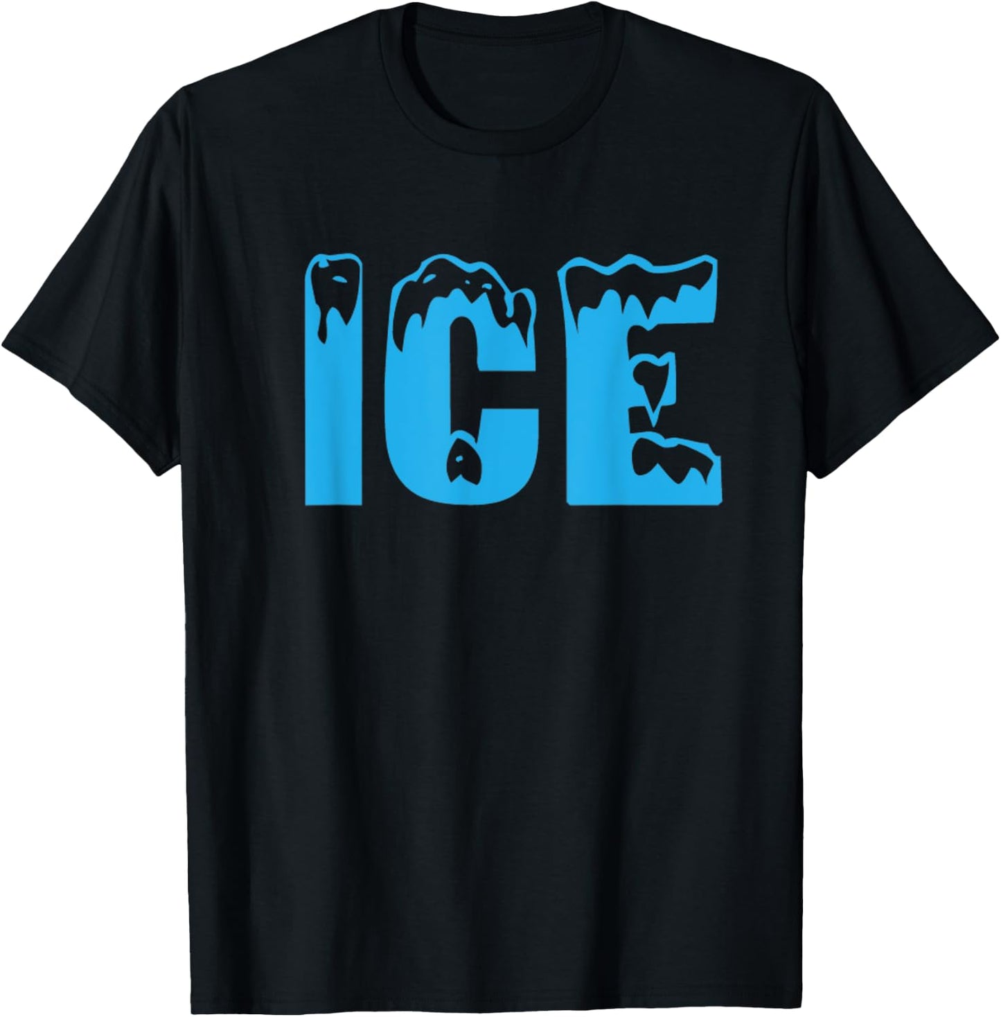 Ice Ice and Baby Funny Family Halloween Costume Couples 2023 T-Shirt - T-Shirt | Black