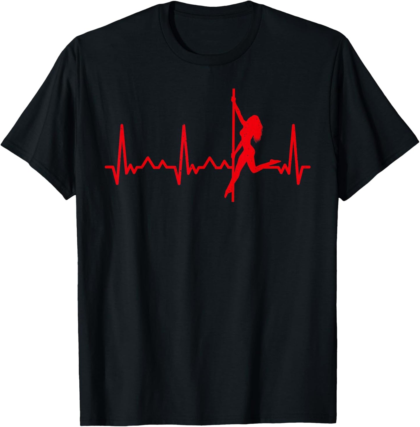 Heartbeat Fitness Pole Dance T-Shirt - T-Shirt | Black