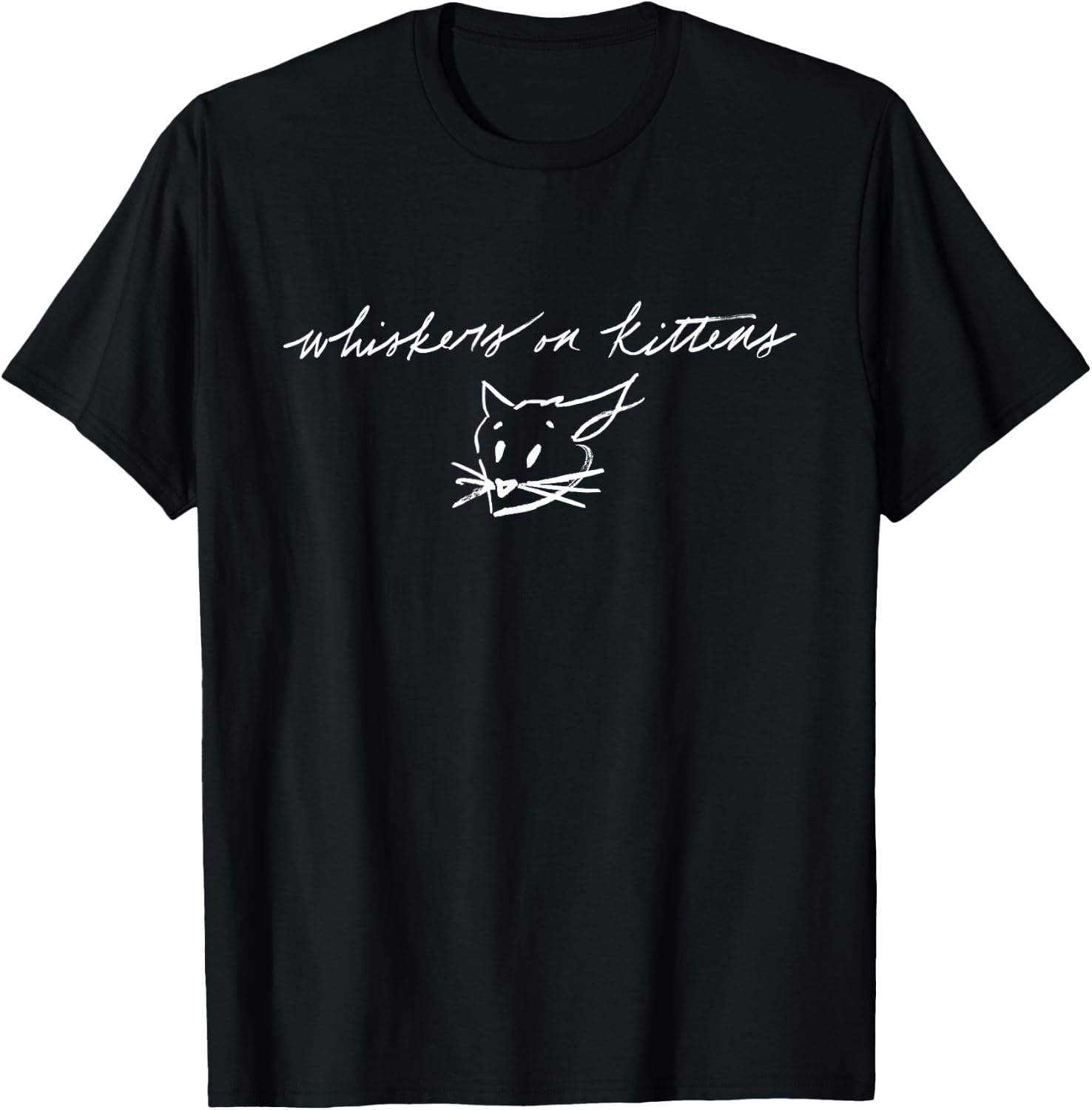 "Whiskers On Kittens" Adult T-Shirt - T-Shirt | Black
