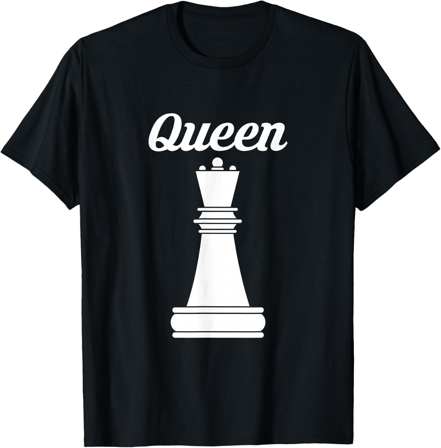 Queen Chess Player T-Shirt - T-Shirt | Black