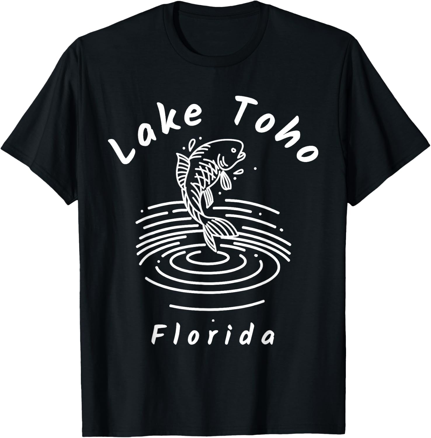 Lake Toho Florida Souvenir T-Shirt - T-Shirt | Black