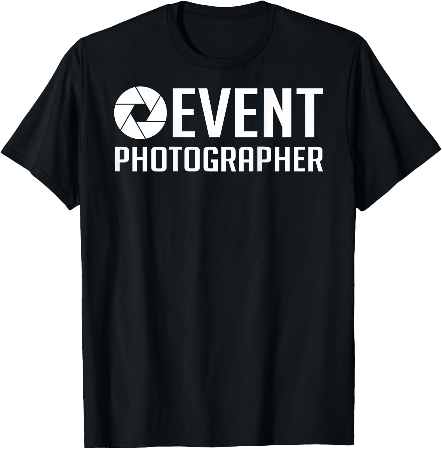 Official Staff Job (Back Printed) Event Photographer T-Shirt - T-Shirt | Black