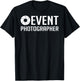 Official Staff Job (Back Printed) Event Photographer T-Shirt - T-Shirt | Black