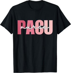 PACU Nurse Work School Funny Team Squad Gifts Women T-Shirt - T-Shirt | Black