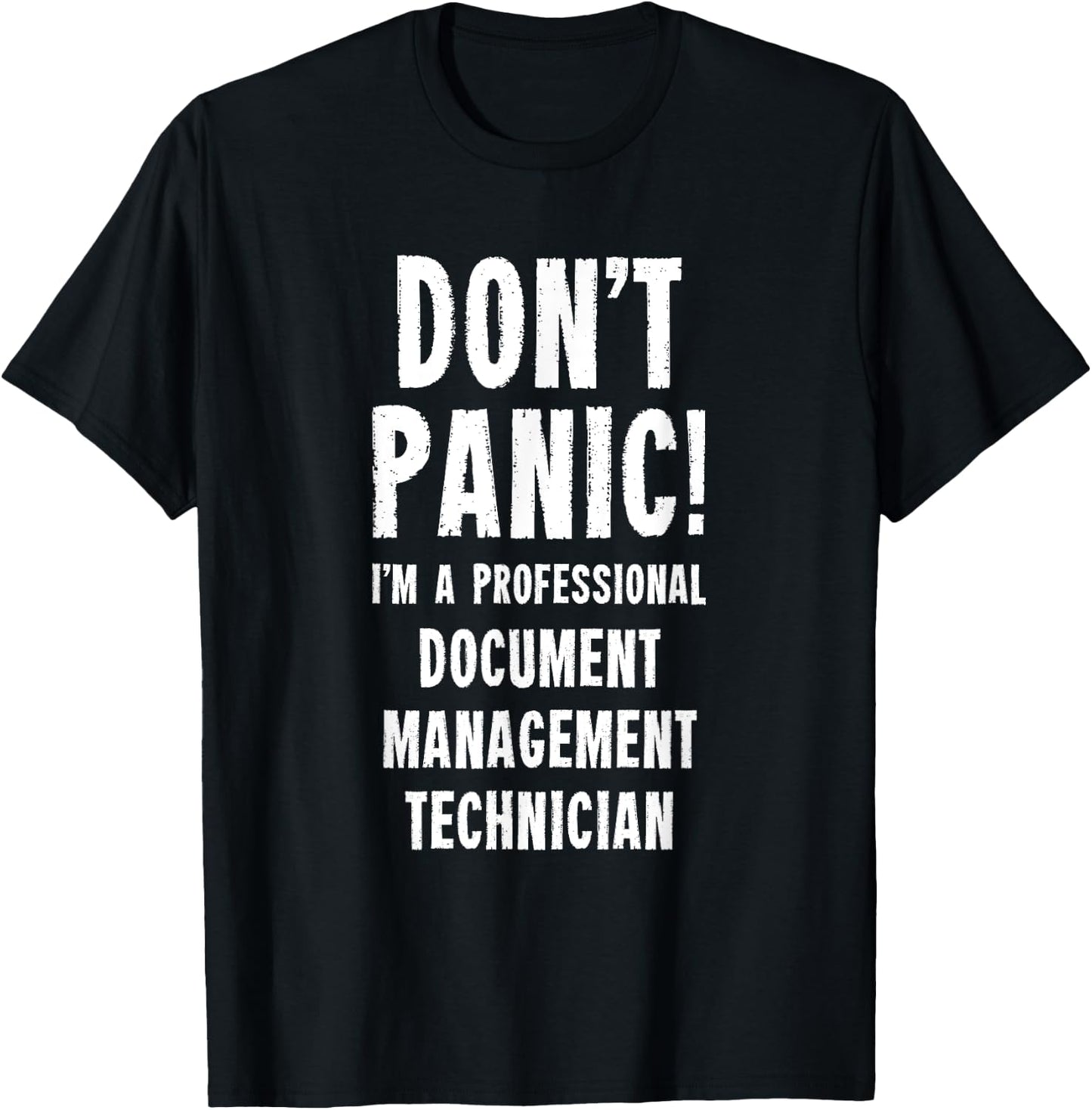 Document Management Technician T-Shirt - T-Shirt | Black