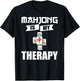 Mahjong Game Table Tiles Cards Chinese Player T-Shirt - T-Shirt | Black
