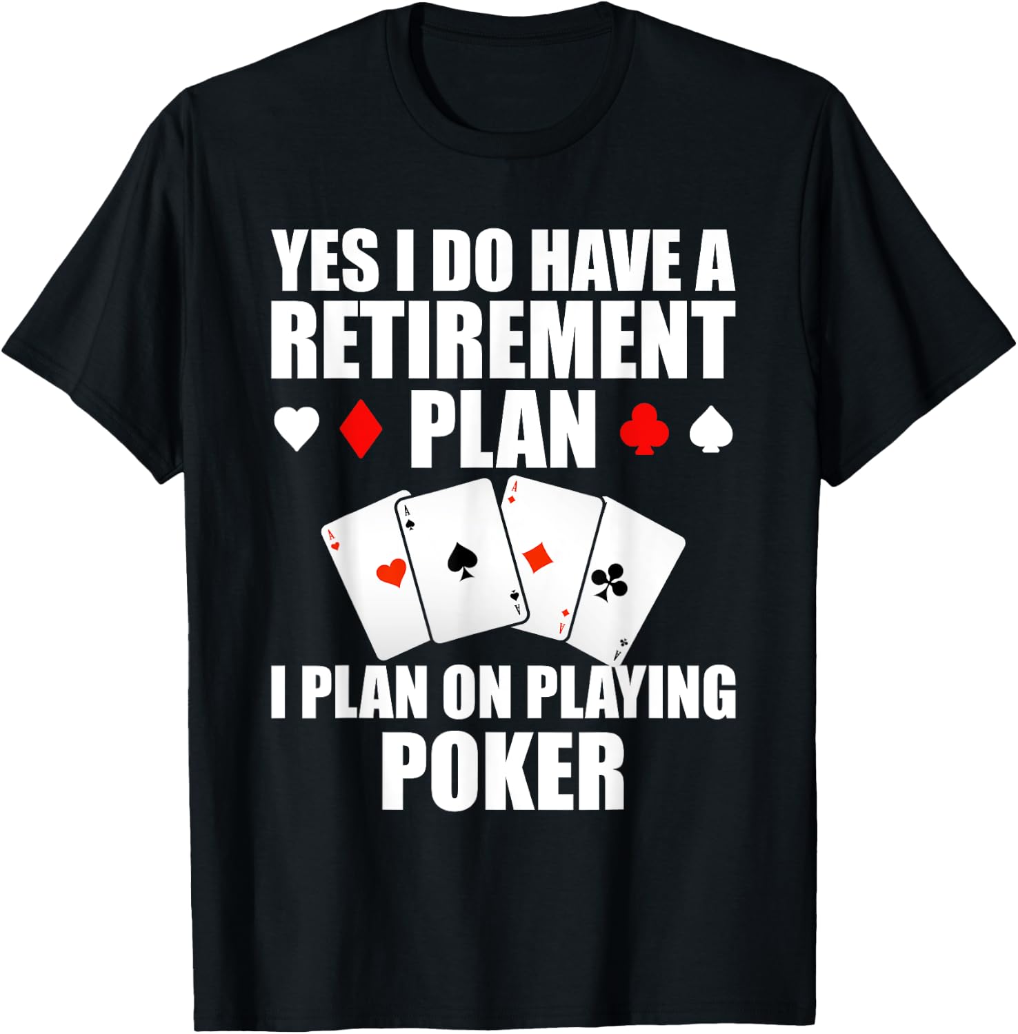 Funny Poker Design Women Poker Player Casino Gambler T-Shirt - T-Shirt | Black