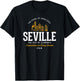 Spain Vintage Styled Retro Seville T-Shirt - T-Shirt | Black