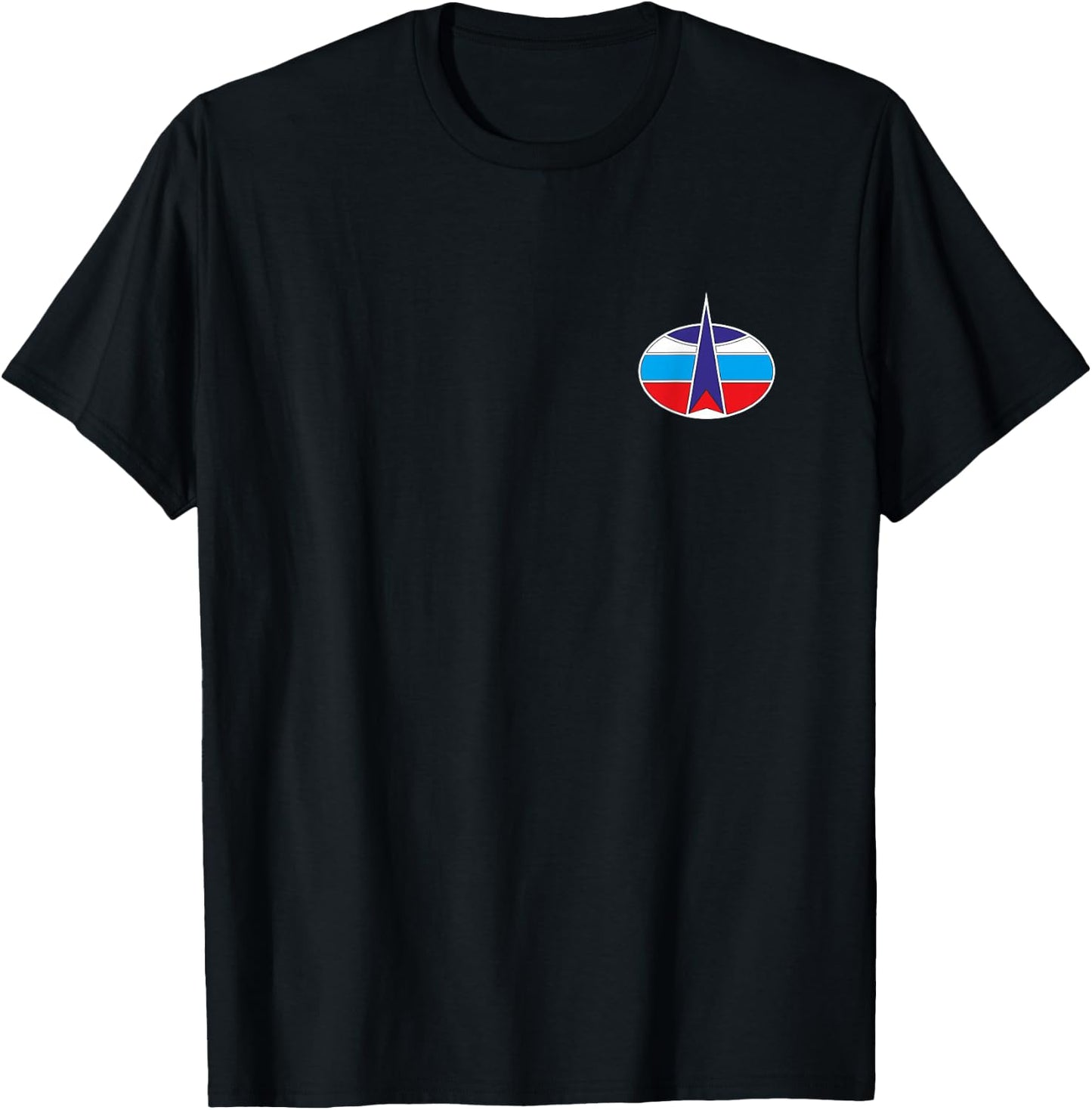 Russian Space Forces Program Russia Aerospace Patriot T-Shirt - T-Shirt | Black