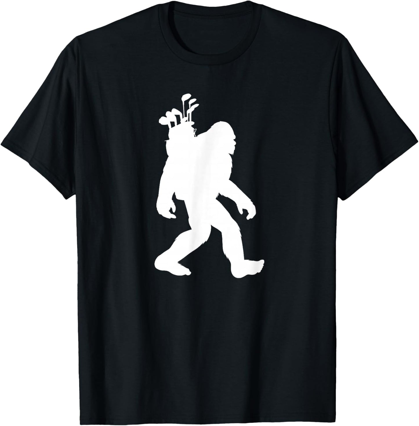 Bigfoot Golf funny Bigfoot Golfing T-Shirt - T-Shirt | Black