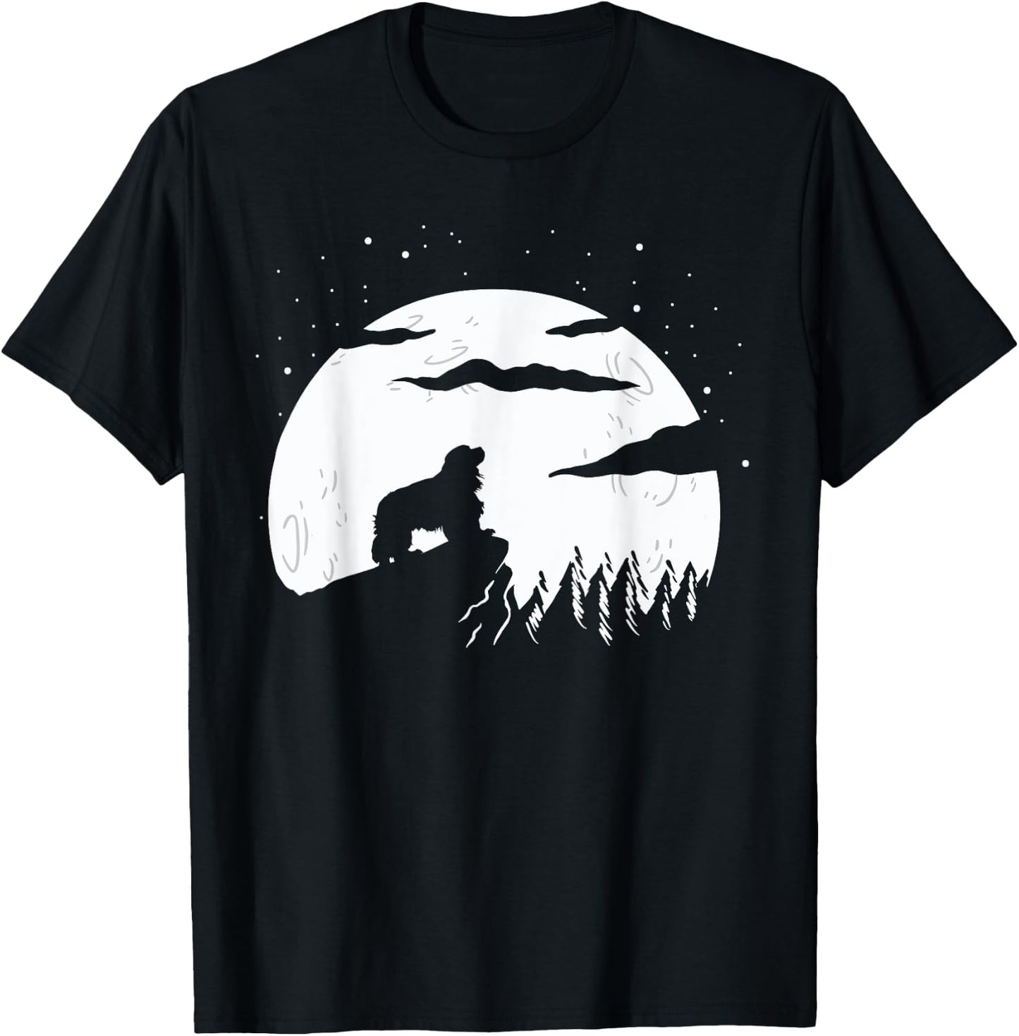 Cavalier King Charles Spaniel and Mountain T-Shirt - T-Shirt | Black