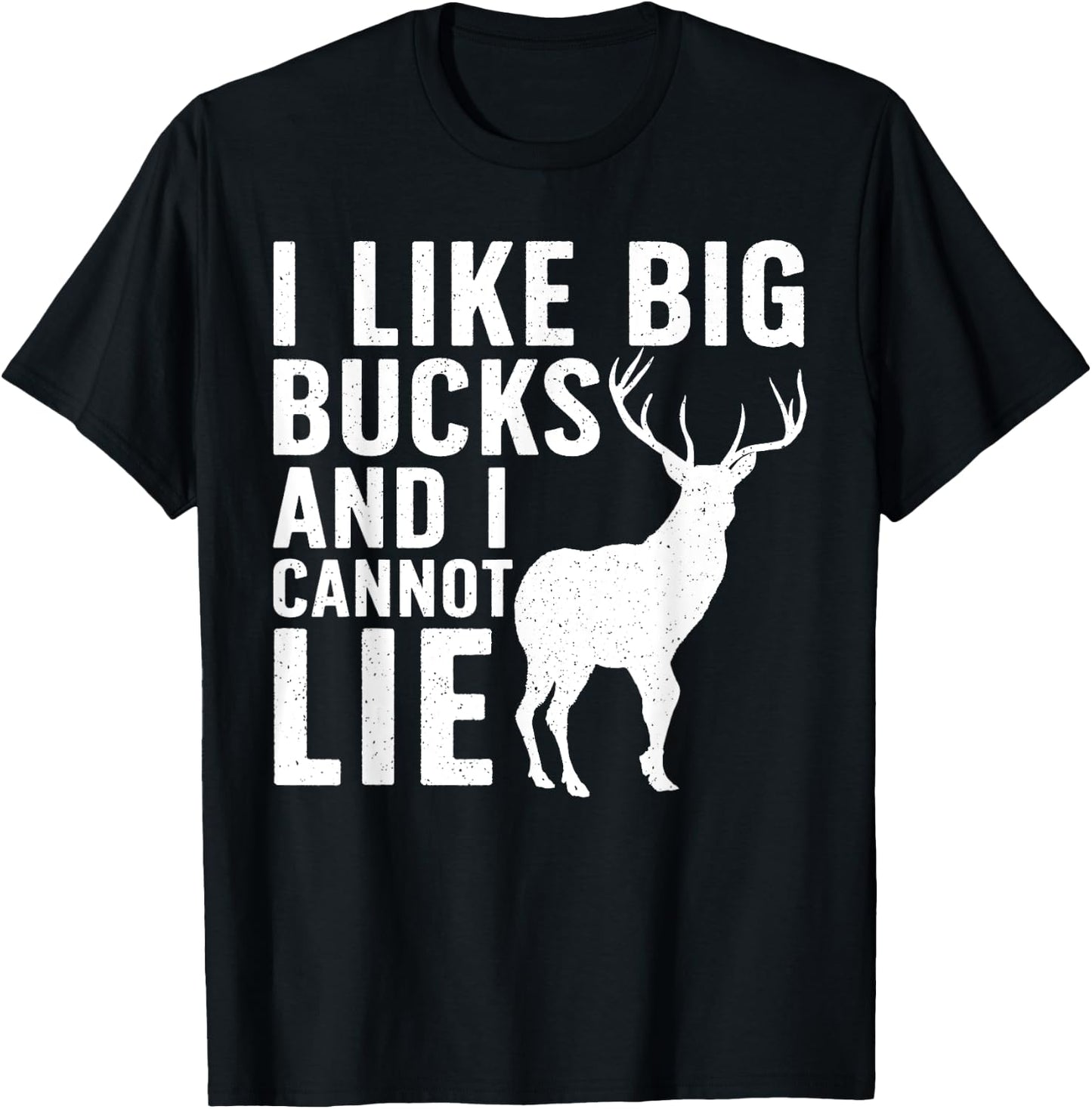 Deer Hunting Art Dad Wildlife Hunter Whitetail Bucks T-Shirt - T-Shirt | Black