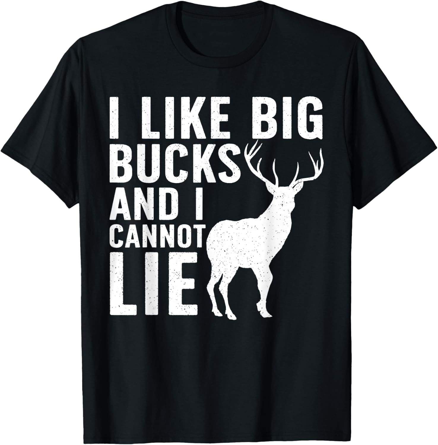 Deer Hunting Art Dad Wildlife Hunter Whitetail Bucks T-Shirt - T-Shirt | Black