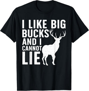 Deer Hunting Art Dad Wildlife Hunter Whitetail Bucks T-Shirt - T-Shirt | Black