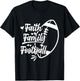 Religious Faith Family Football T-Shirt - T-Shirt | Black