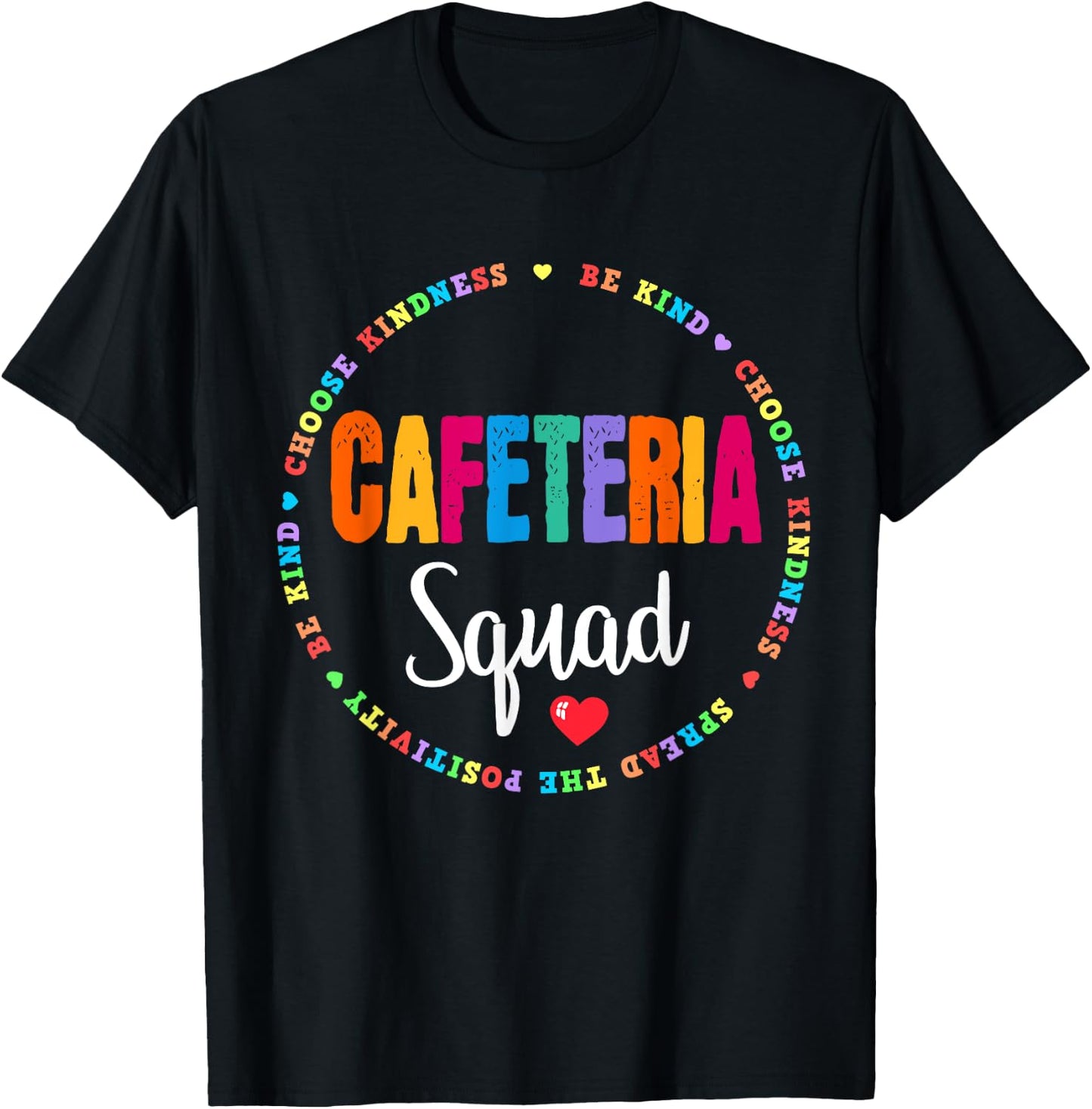 School Support Team Matching Cafeteria Squad Worker Crew T-Shirt - T-Shirt | Black