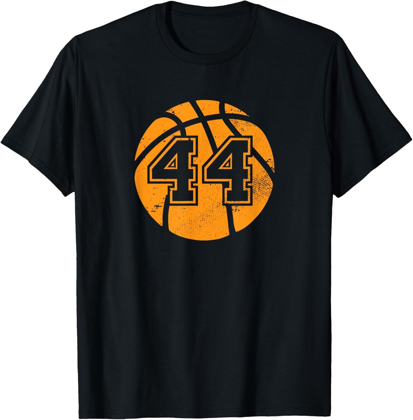 Basketball Player #44 Basketball Mom Dad Jersey Number 44 T-Shirt - T-Shirt | Black