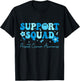 Groovy Support Squad Blue Ribbon Prostate Cancer Awareness T-Shirt - T-Shirt | Black