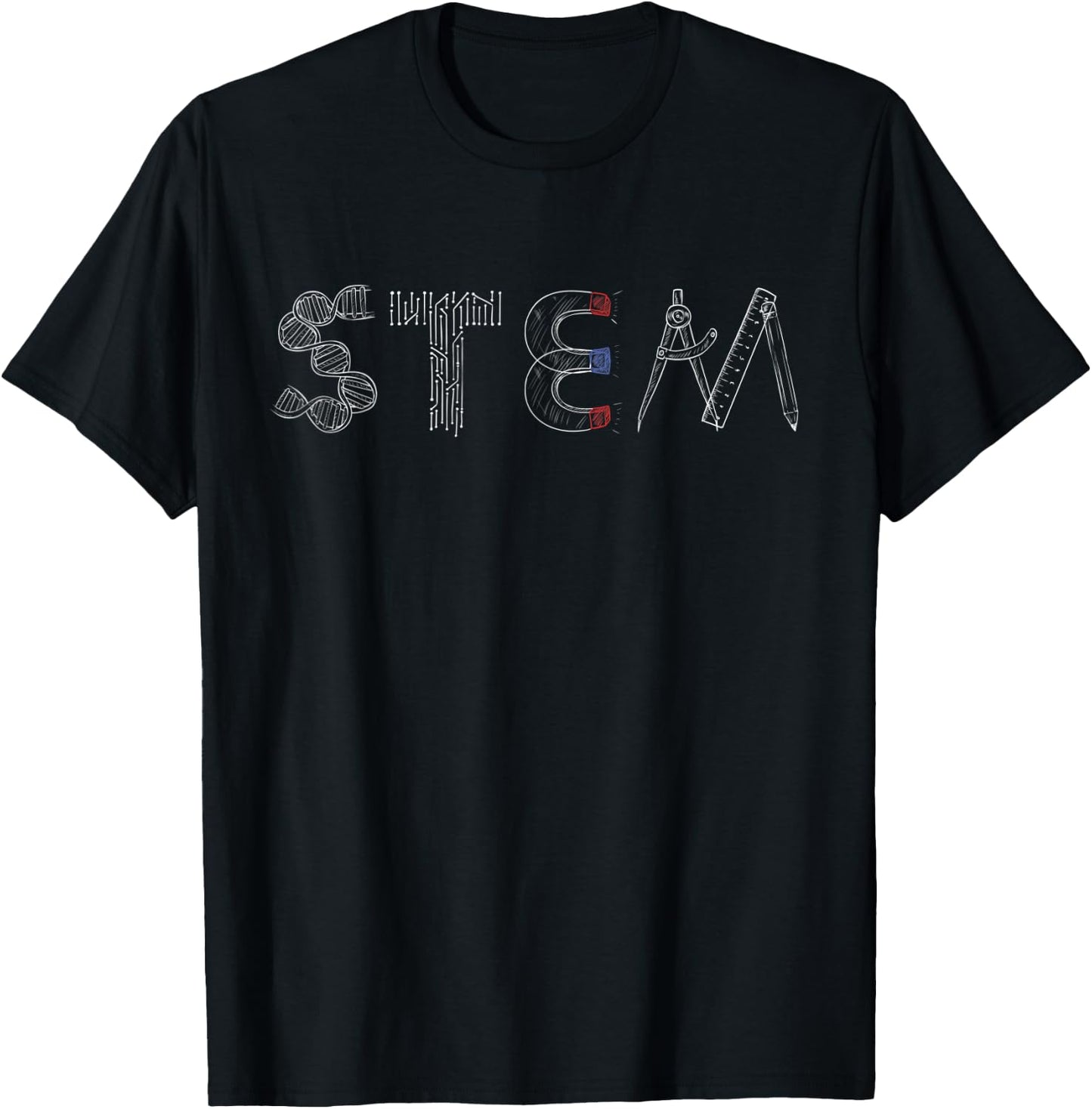 STEM Science Technology Engineering Math Teacher Student T-Shirt - T-Shirt | Black