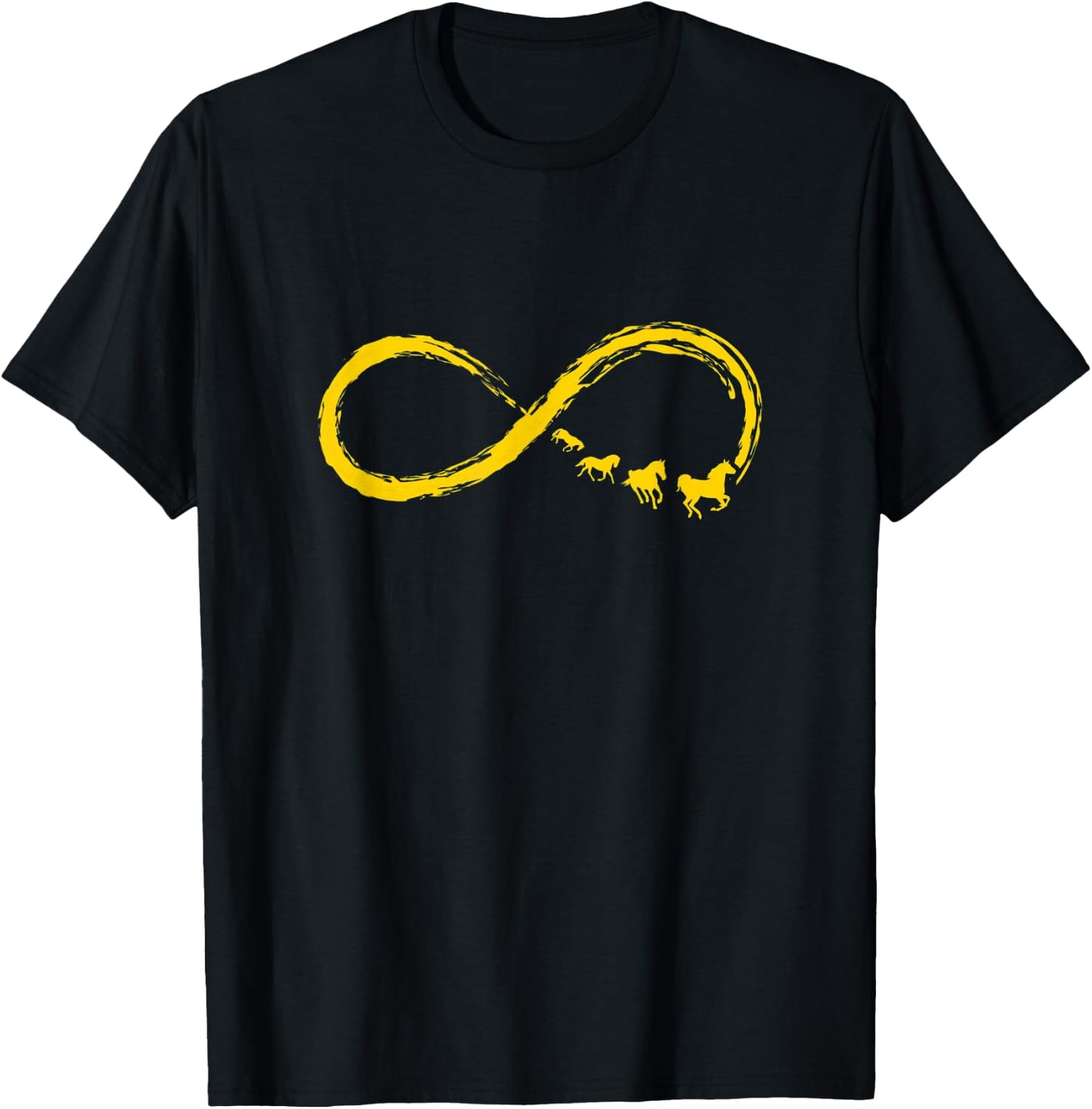 Funny Horse Lover Infinity Are Scarier Than You Think T-Shirt - T-Shirt | Black
