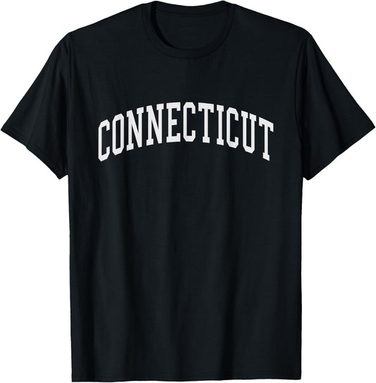 Connecticut - Throwback Design - Classic Small T-Shirt - T-Shirt | Black