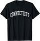 Connecticut - Throwback Design - Classic Small T-Shirt - T-Shirt | Black