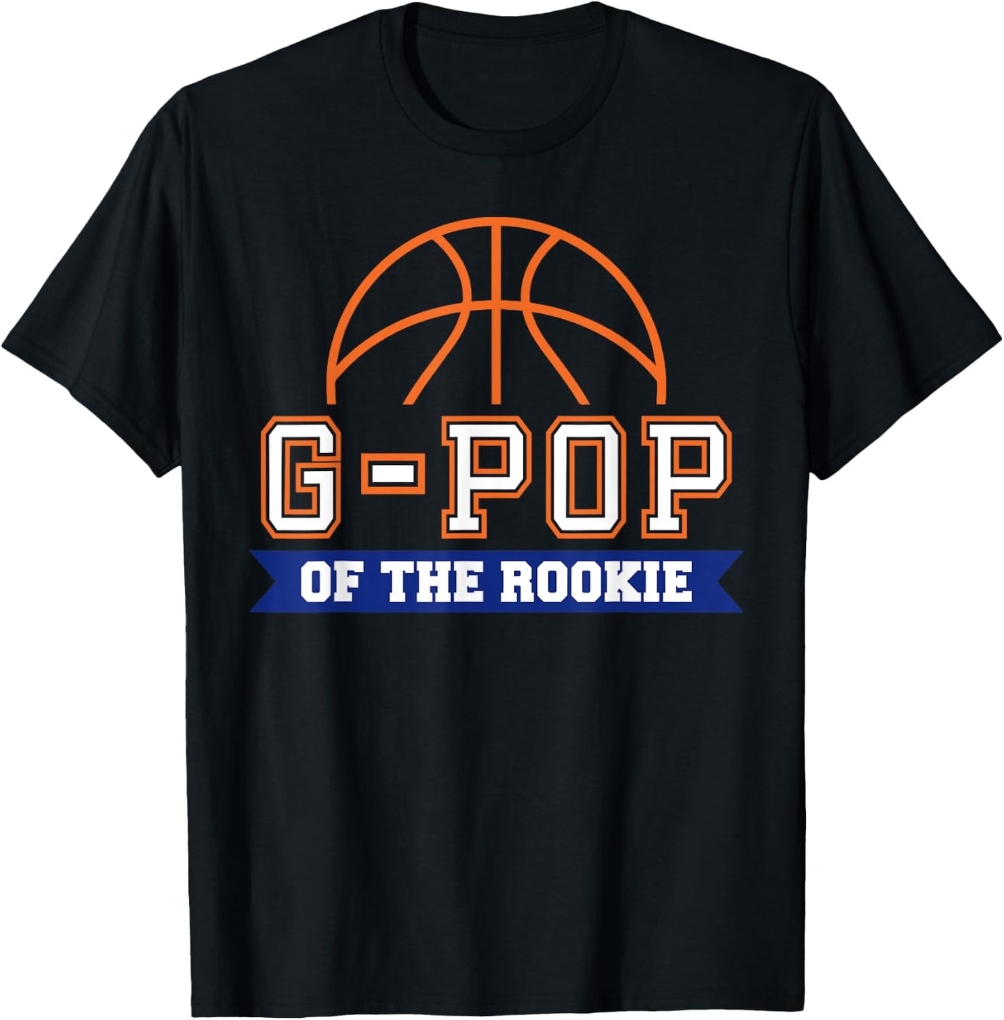 G-Pop of Rookie 1st Birthday Basketball Theme Matching Party T-Shirt - T-Shirt | Black
