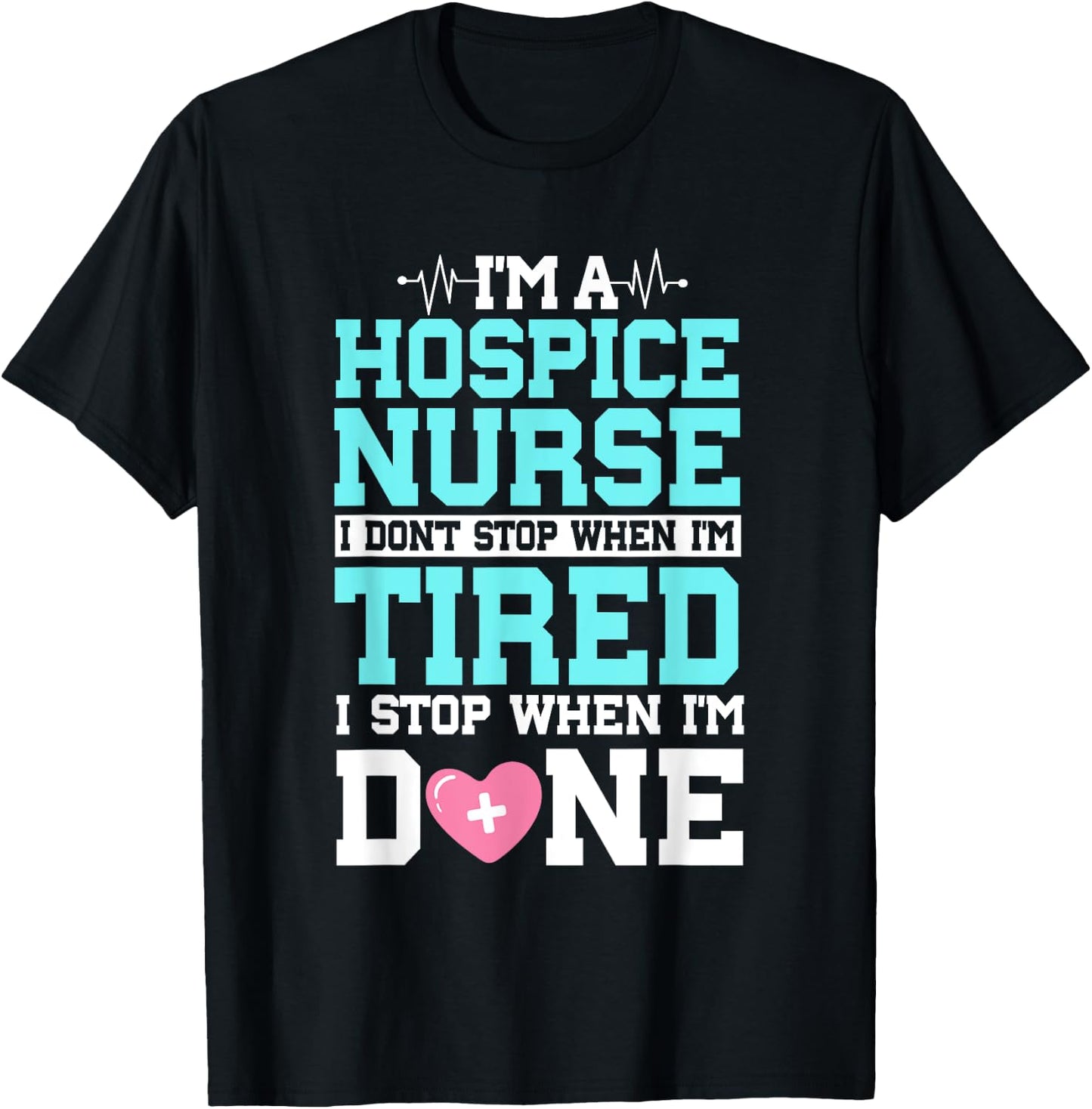Hospice Nurse CHPN CHPLN Healthcare Worker Palliative RN T-Shirt - T-Shirt | Black