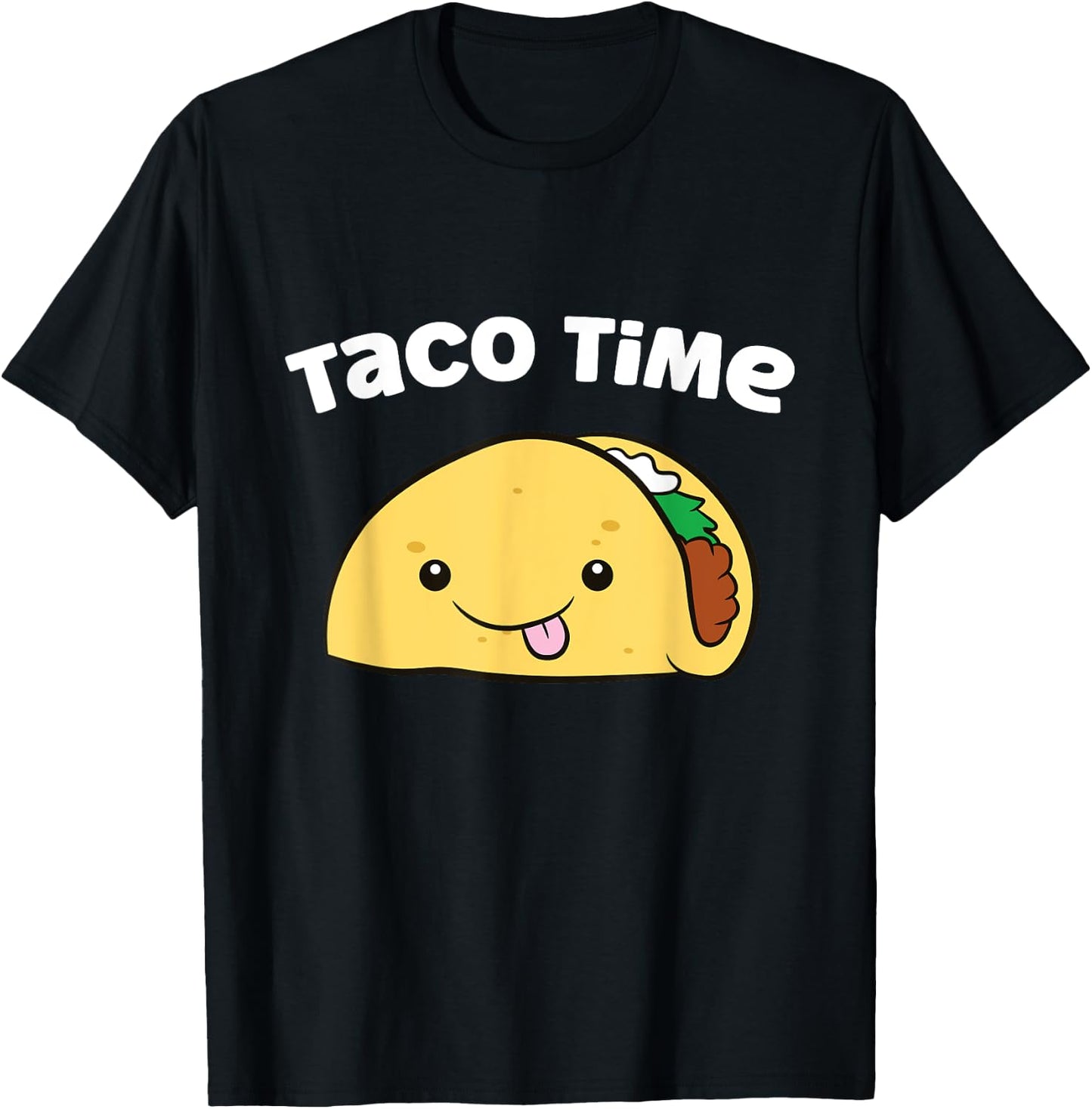 Funny Taco Lover Taco Time Taco Tuesday T-Shirt - T-Shirt | Black