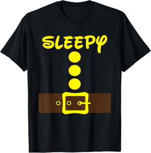 Dwarf Easy Halloween Color Costume Men Women Kids Matching T-Shirt - T-Shirt | Black
