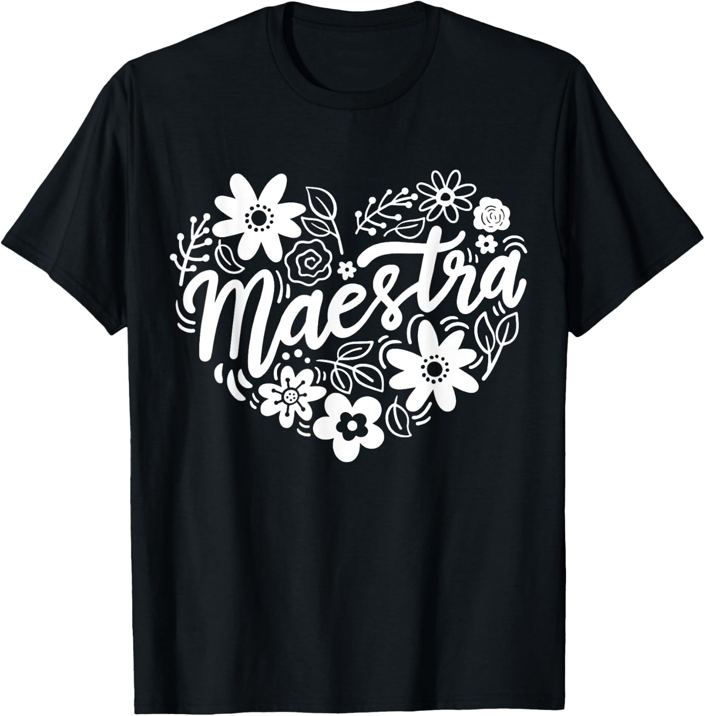 Maestra Spanish Teacher Women Girls Kids T-Shirt - T-Shirt | Black