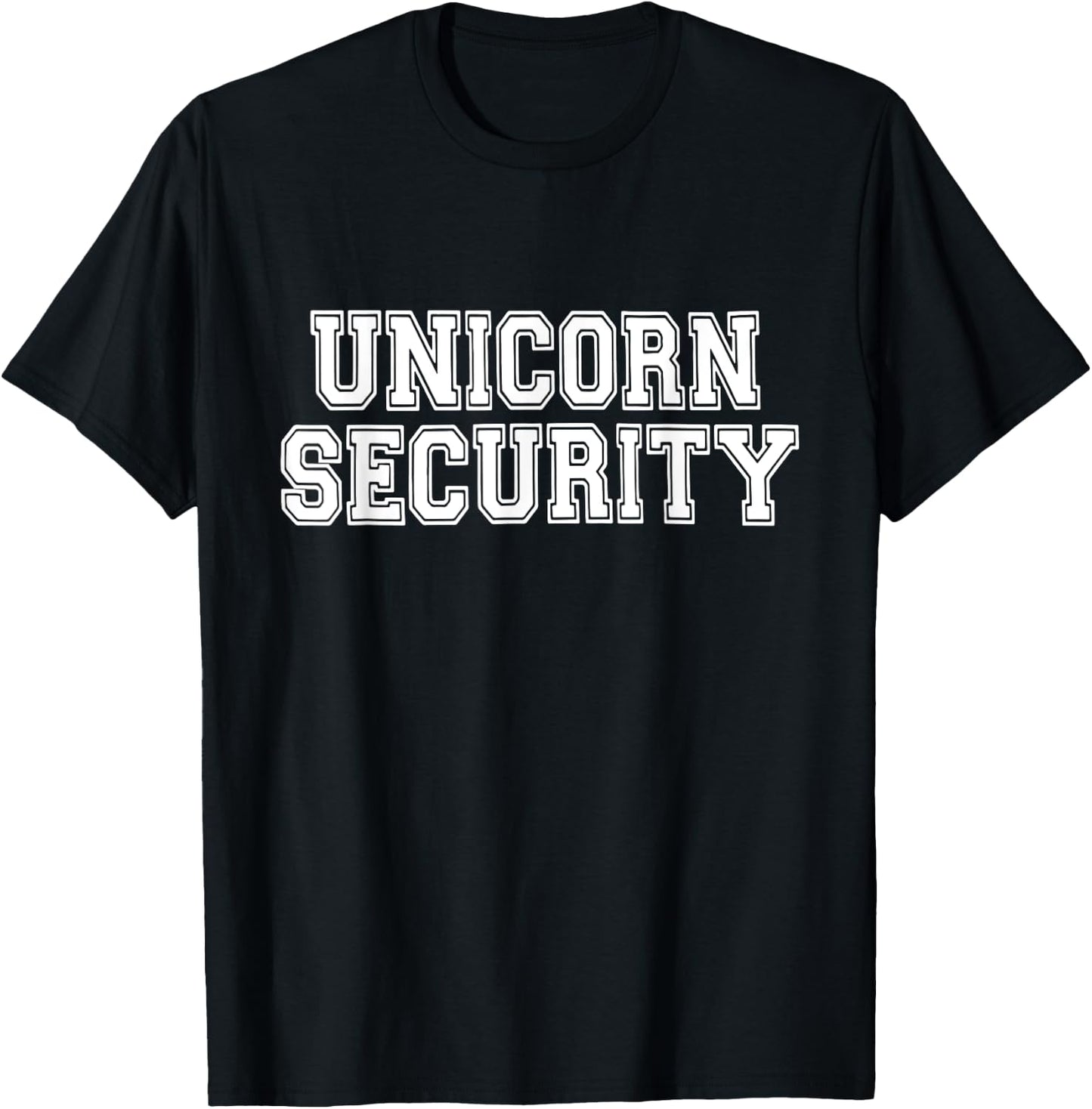Halloween Mother Daughter Costume Unicorn Security Dad Mom T-Shirt - T-Shirt | Black