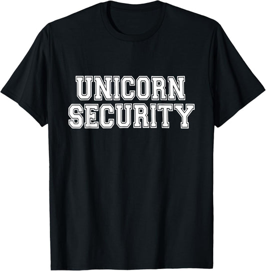 Halloween Mother Daughter Costume Unicorn Security Dad Mom T-Shirt - T-Shirt | Black