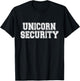 Halloween Mother Daughter Costume Unicorn Security Dad Mom T-Shirt - T-Shirt | Black