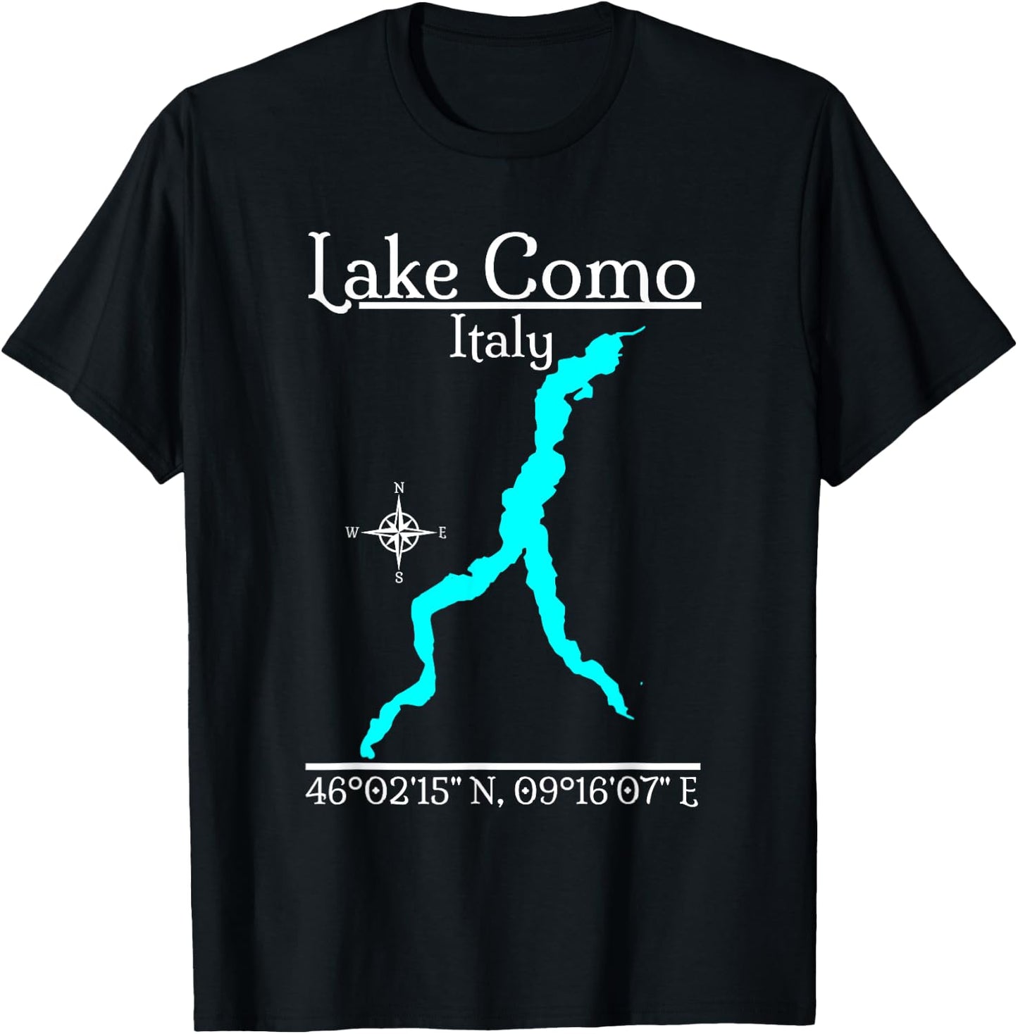Lake Como, Italy T-Shirt - T-Shirt | Black