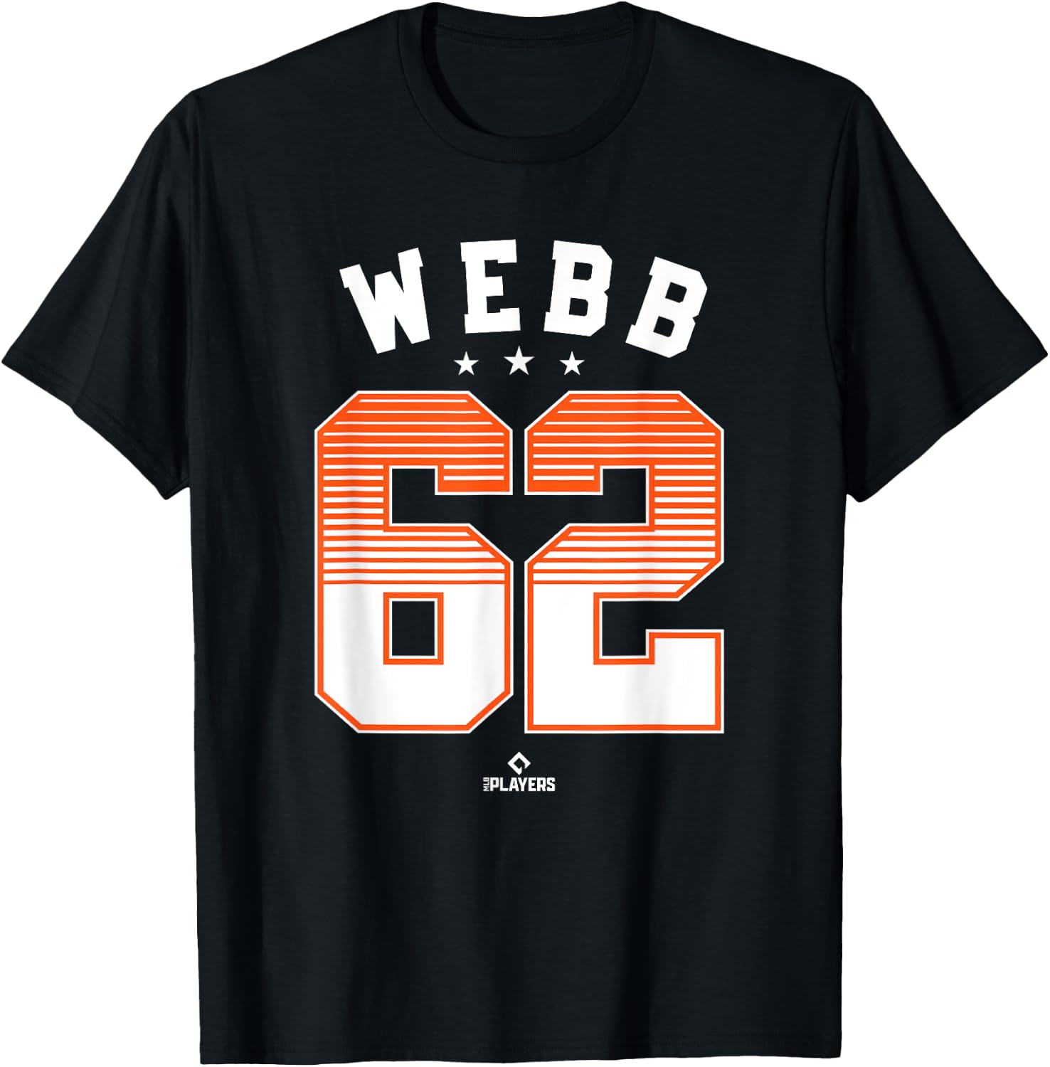 Logan Webb 62 San Francisco MLBPA T-Shirt - T-Shirt | Black