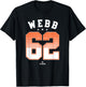 Logan Webb 62 San Francisco MLBPA T-Shirt - T-Shirt | Black