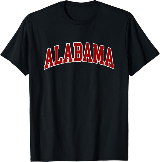 ALABAMA - Throwback Design - Classic T-Shirt - T-Shirt | Black