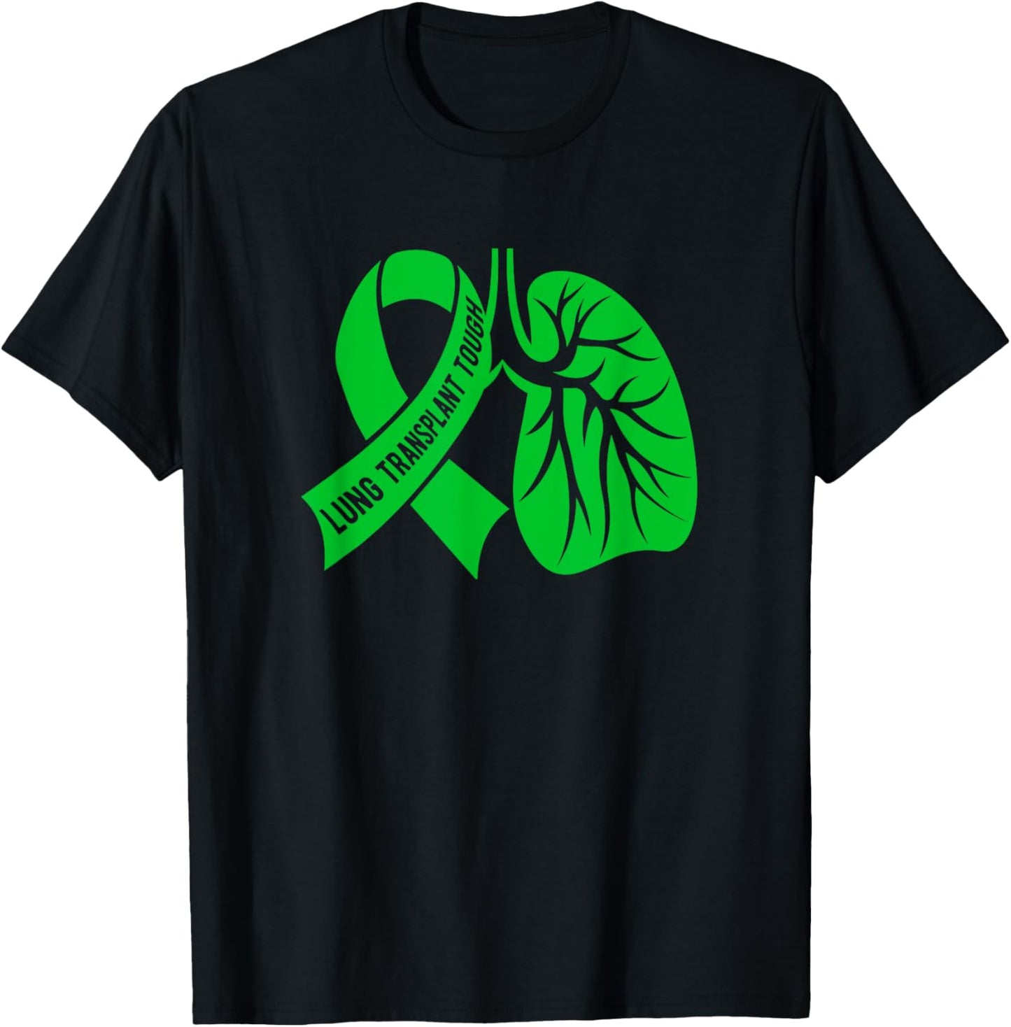 Tough Lung Transplant Survivor Lung Transplant Recovery T-Shirt - T-Shirt | Black
