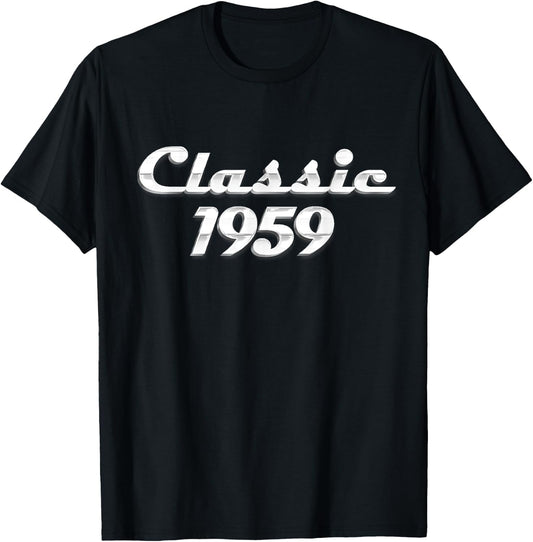 65 Year Old Gift Classic 1959 Vintage Car 65th Birthday T-Shirt - T-Shirt | Black