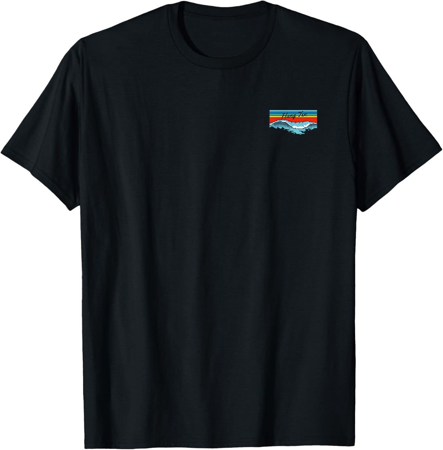 Shortboards Hang Ten The Perfect Wave Surfer Paradise Design T-Shirt - T-Shirt | Black