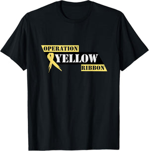 Operation Yellow Ribbon Official Logo New Jersey T-Shirt - T-Shirt | Black