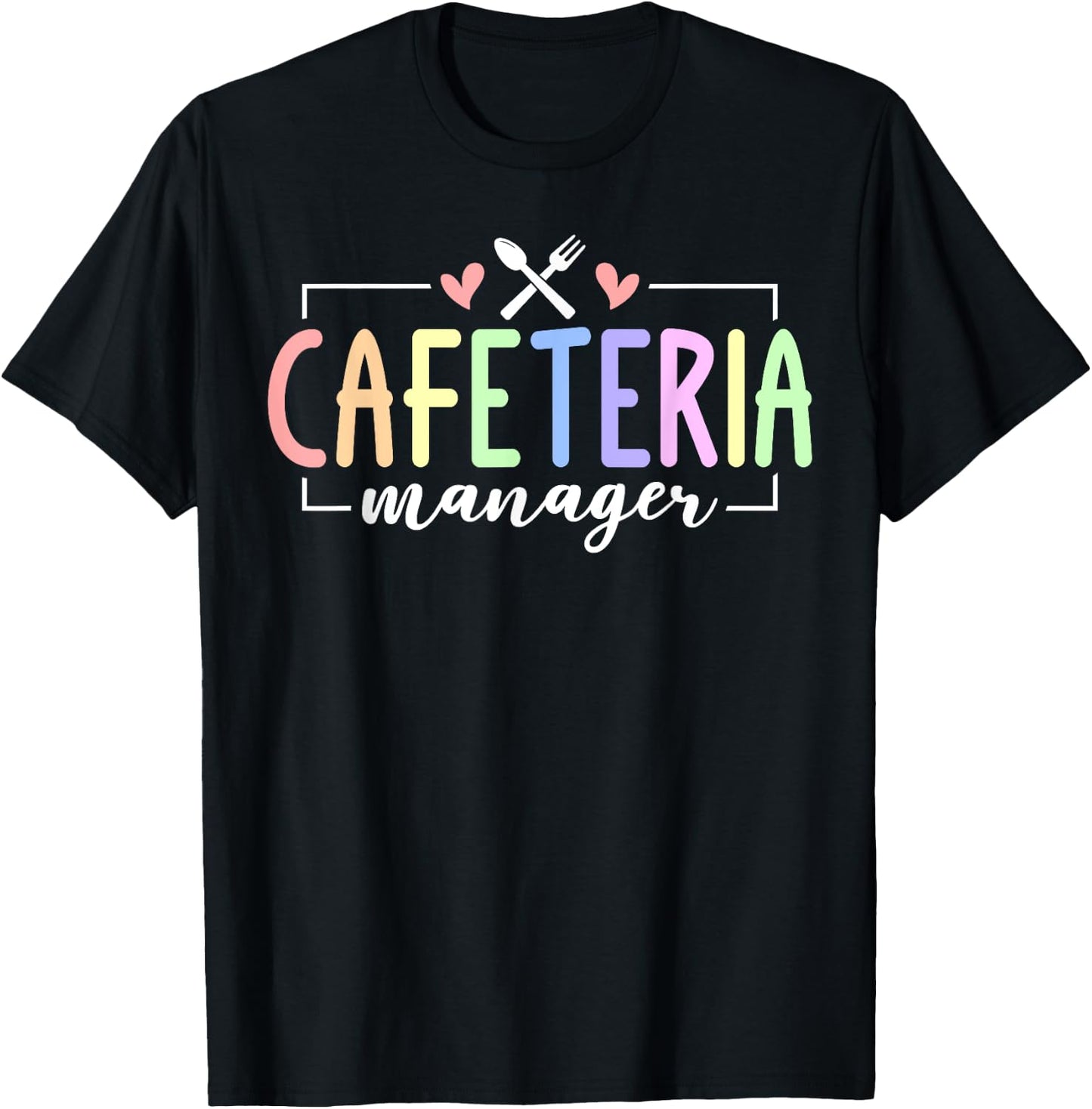 Cute Cafeteria Manager Job T-Shirt - T-Shirt | Black